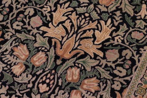 handmade Transitional Snakehead Black Gold Hand Knotted RECTANGLE 100% WOOL area rug 8' x 10'