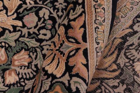handmade Transitional Snakehead Black Gold Hand Knotted RECTANGLE 100% WOOL area rug 8' x 10'