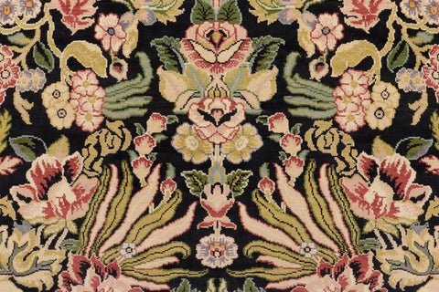 handmade Transitional Basarabian Black Beige Hand Knotted RECTANGLE 100% WOOL area rug 6x9