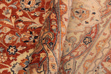 Antique Agra Latonya Rust/Multi Wool Rug - 9'2'' x 12'0''