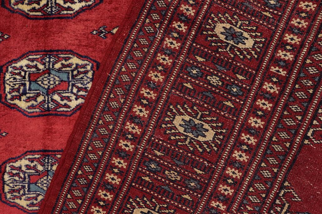 handmade Geometric Bokhara Red Blue Hand Knotted RECTANGLE 100% WOOL area rug 4X6