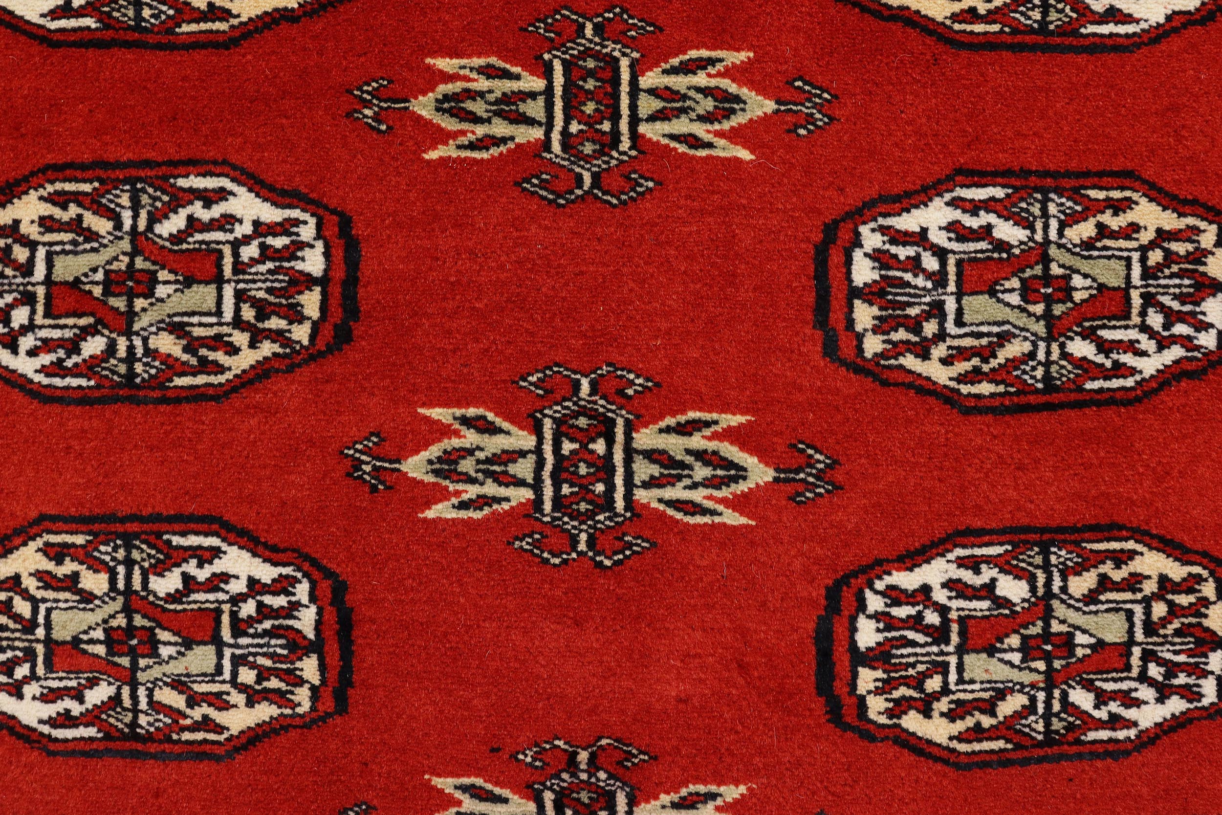 handmade Geometric Bokhara Rust Beige Hand Knotted RECTANGLE 100% WOOL area rug 4X6