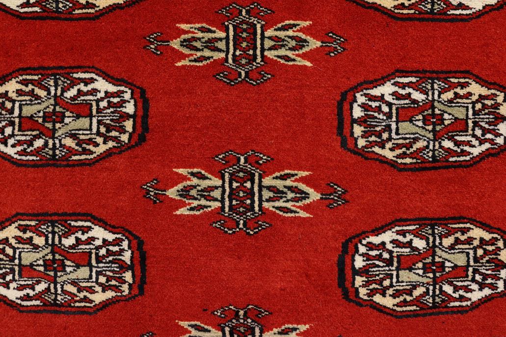 handmade Geometric Bokhara Rust Beige Hand Knotted RECTANGLE 100% WOOL area rug 4X6