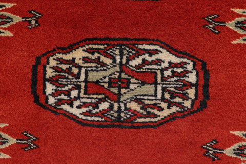 handmade Geometric Bokhara Rust Beige Hand Knotted RECTANGLE 100% WOOL area rug 4X6