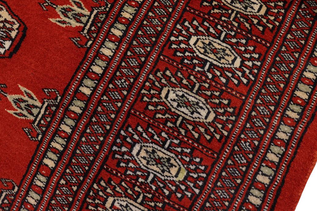 handmade Geometric Bokhara Rust Beige Hand Knotted RECTANGLE 100% WOOL area rug 4X6