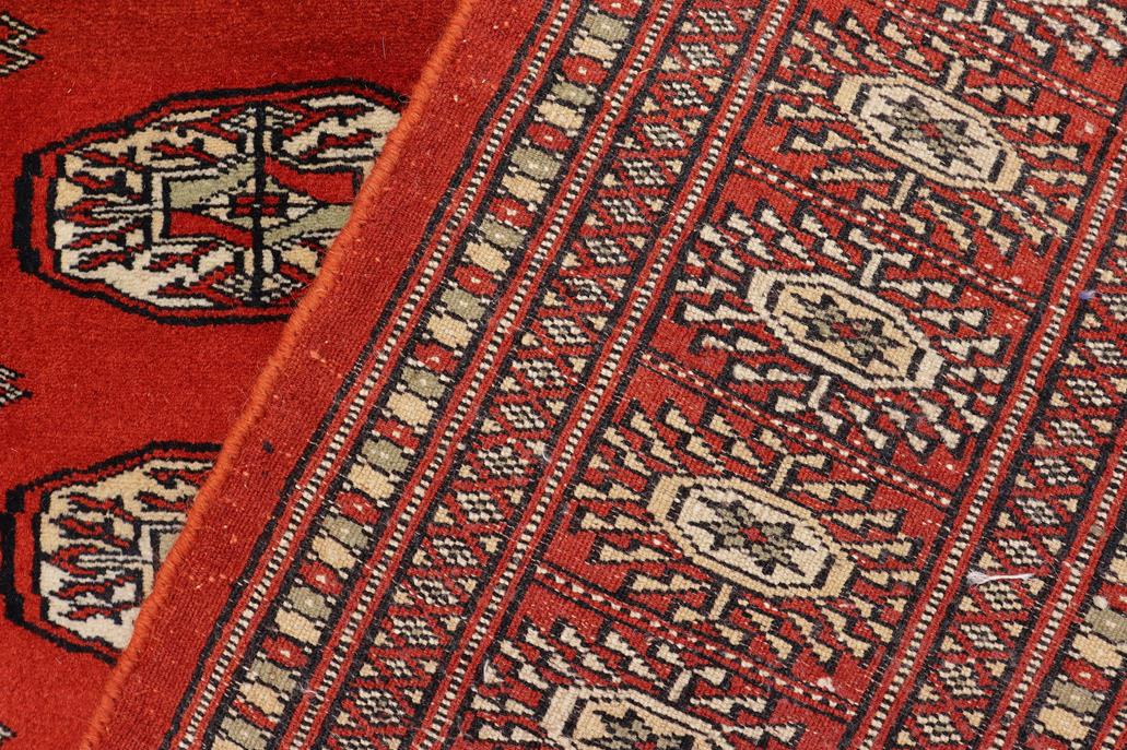 handmade Geometric Bokhara Rust Beige Hand Knotted RECTANGLE 100% WOOL area rug 4X6