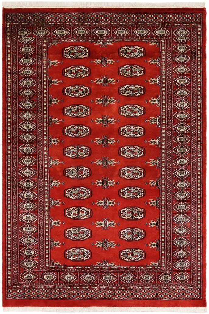 handmade Geometric Bokhara Rust Beige Hand Knotted RECTANGLE 100% WOOL area rug 4X6