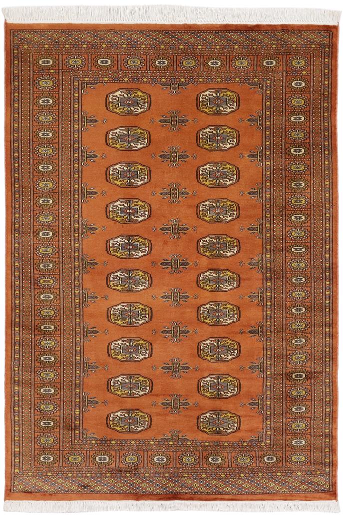 handmade Geometric Bokhara Rust Beige Hand Knotted RECTANGLE 100% WOOL area rug 4X6