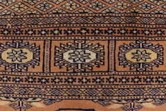 handmade Geometric Bokhara Brown Beige Hand Knotted RECTANGLE 100% WOOL area rug 4X6