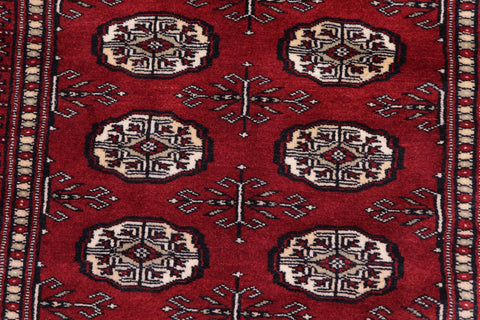 handmade Geometric Bokhara Red Beige Hand Knotted RECTANGLE 100% WOOL area rug 3X12