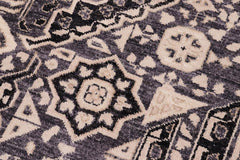 handmade Geometric Mamluk Gray Black Hand Knotted RECTANGLE 100% WOOL area rug 12 x 15