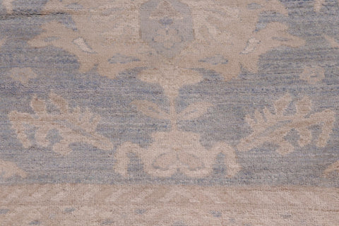 handmade Traditional Kafkaz Blue Beige Hand Knotted RECTANGLE 100% WOOL area rug 12x15