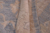 handmade Traditional Oushak Blue Beige Hand Knotted RECTANGLE 100% WOOL area rug 12 x 15