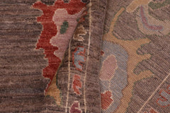 handmade Traditional Oushak Brown Blue Hand Knotted RECTANGLE 100% WOOL area rug 9X12