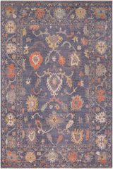 handmade Traditional Oushak Blue Gray Hand Knotted RECTANGLE WOOL area rug 10X14