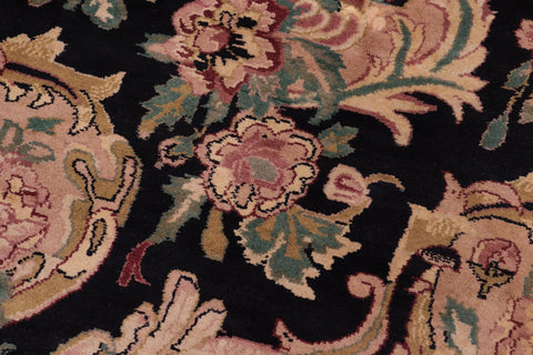 handmade Transitional Basarabian Black Beige Hand Knotted RECTANGLE 100% WOOL area rug 9' x 12'