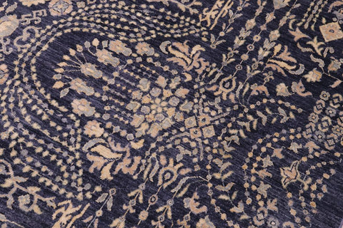 handmade Transitional Kafkaz Gray Beige Hand Knotted RECTANGLE 100% WOOL area rug 12' x 15'