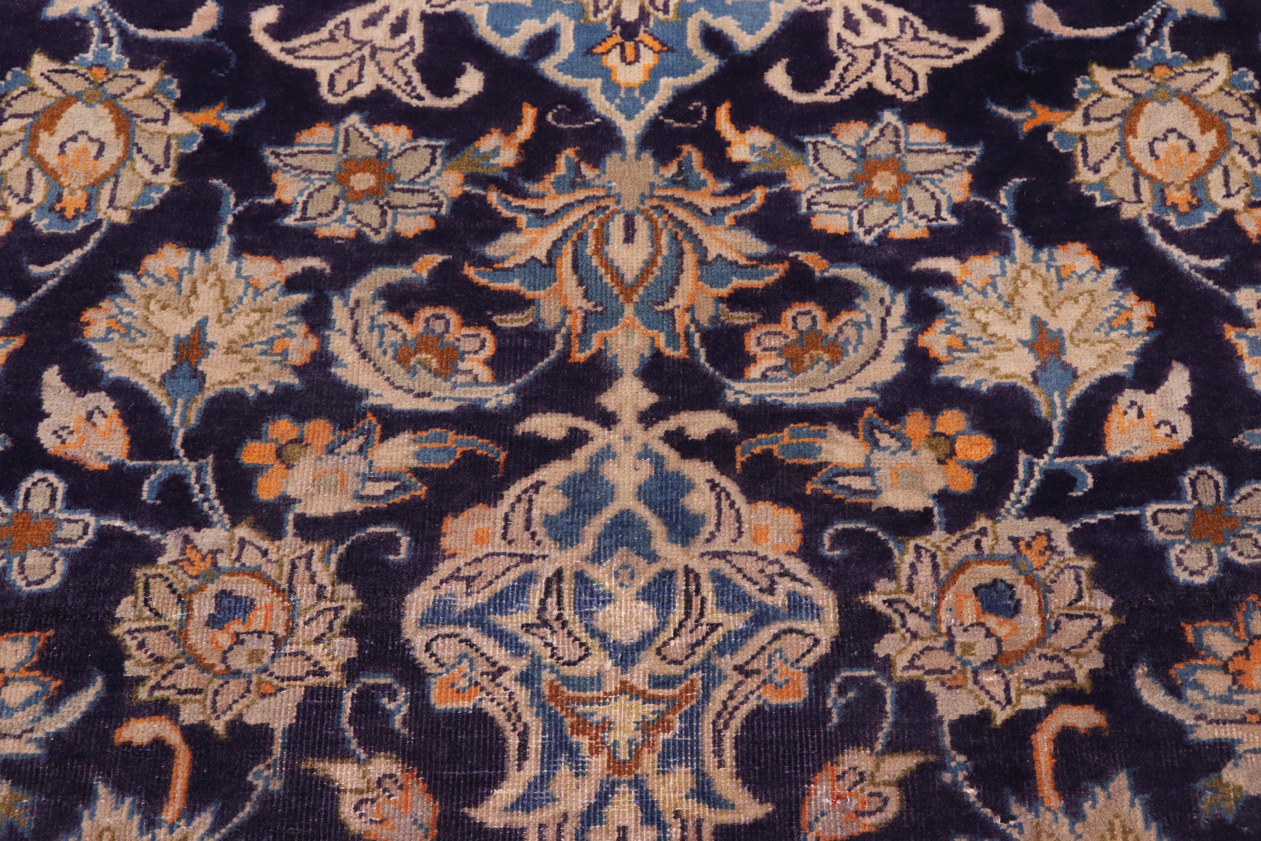 handmade Traditional Tabriz Blue Orange Hand Knotted RECTANGLE 100% WOOL area rug 9 x 13