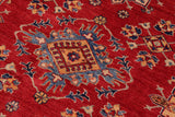 handmade Geometric Super Kazak Red Beige Hand Knotted RECTANGLE 100% WOOL area rug 8 x 10