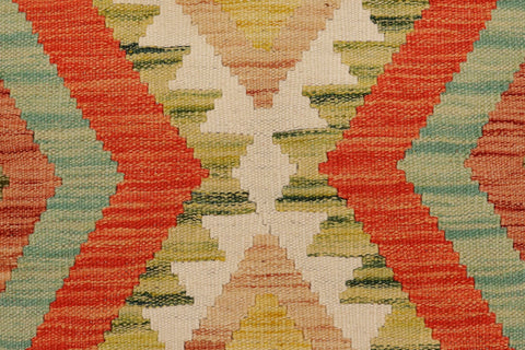 handmade Geometric Kilim Gray Beige Hand-Woven RECTANGLE 100% WOOL area rug 2' x 3'