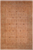 Vintage Persian Debora Tan/Green Wool Rug - 8'9'' x 12'8''