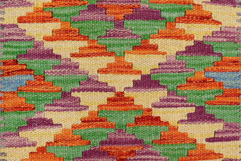 handmade Geometric Kilim Gray Beige Hand-Woven RECTANGLE 100% WOOL area rug 2' x 3'