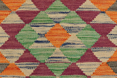 handmade Geometric Kilim Gray Beige Hand-Woven RECTANGLE 100% WOOL area rug 2' x 3'