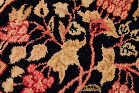 handmade Traditional Compartment Blue Blue Hand Knotted RECTANGLE 100% WOOL area rug 9 x 12
