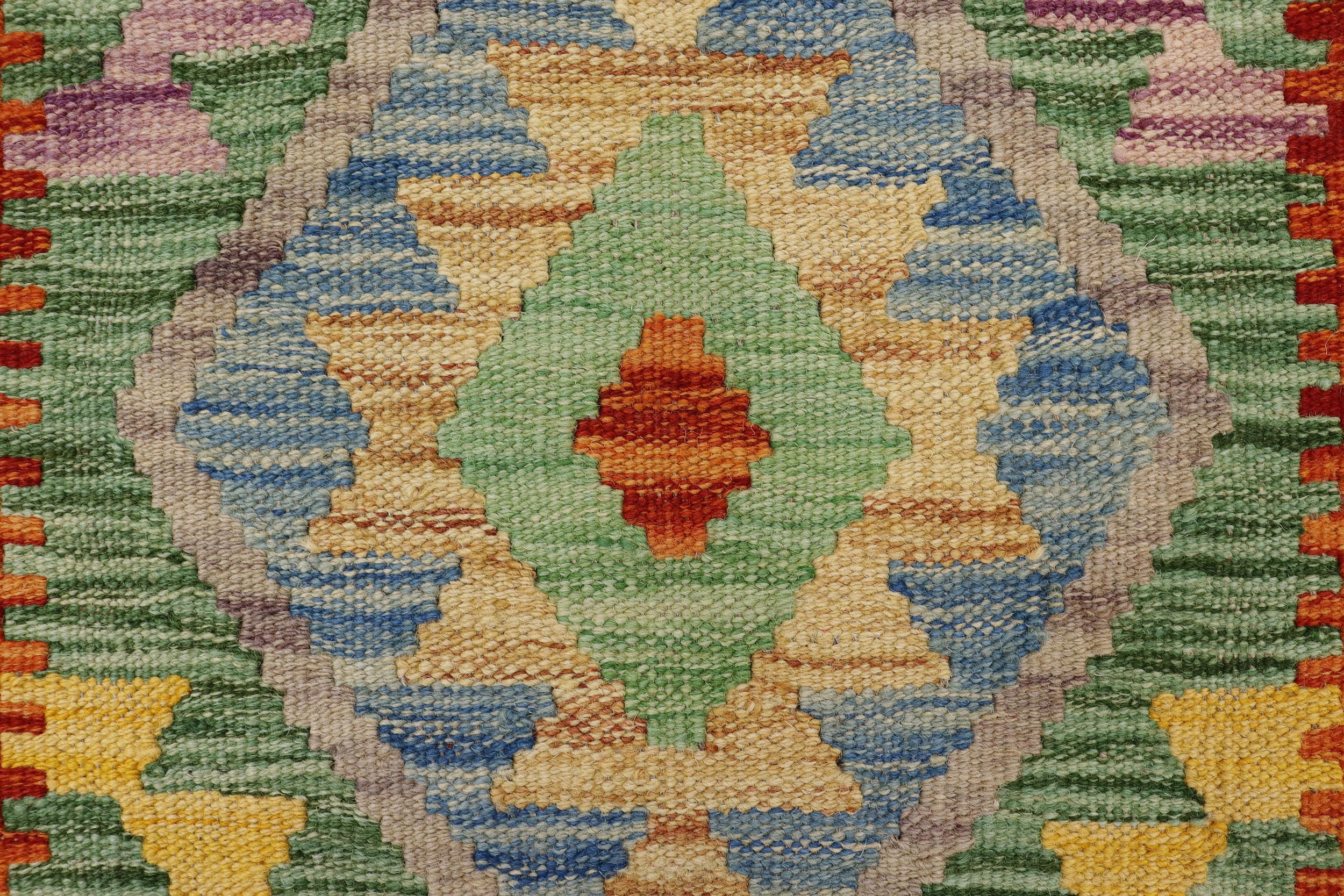 handmade Geometric Kilim Rust Gray Hand-Woven RECTANGLE 100% WOOL area rug 2' x 3'