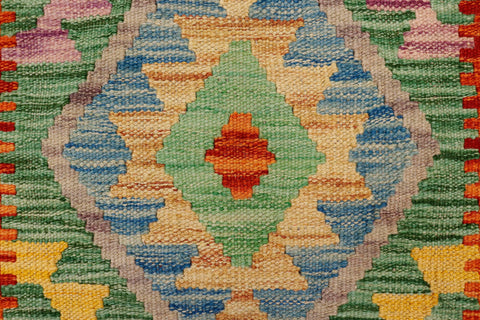 handmade Geometric Kilim Rust Gray Hand-Woven RECTANGLE 100% WOOL area rug 2' x 3'
