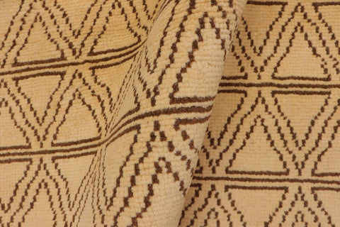 handmade Modern Balouchi Beige Brown Hand Knotted RECTANGLE 100% WOOL area rug 4x6