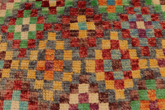 handmade Modern Balouchi Gray Red Hand Knotted RECTANGLE 100% WOOL area rug 5x7