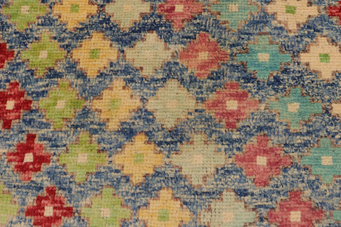 handmade Modern Balouchi Blue Red Hand Knotted RECTANGLE 100% WOOL area rug 4x6