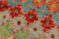 handmade Modern Balouchi Rust Blue Hand Knotted RECTANGLE 100% WOOL area rug 5x8