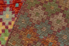 handmade Modern Balouchi Rust Blue Hand Knotted RECTANGLE 100% WOOL area rug 5x8