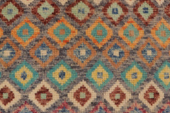 handmade Modern Balouchi Gray Blue Hand Knotted RECTANGLE 100% WOOL area rug 4x6