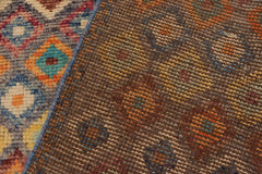 handmade Modern Balouchi Gray Blue Hand Knotted RECTANGLE 100% WOOL area rug 4x6