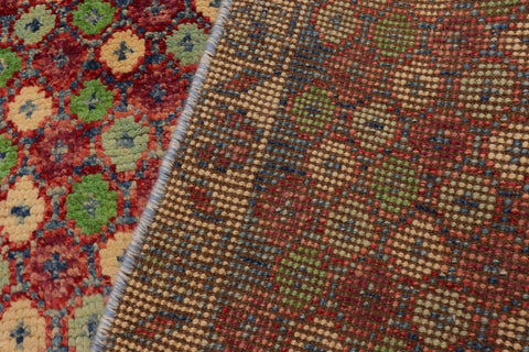 handmade Modern Balouchi Red Beige Hand Knotted RECTANGLE 100% WOOL area rug 4x6