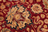 Vintage Persian Anmol Agra Jillian Red/Blue Wool Rug - 9'0'' x 12'3''