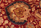 Vintage Persian Anmol Agra Jillian Red/Blue Wool Rug - 9'0'' x 12'3''