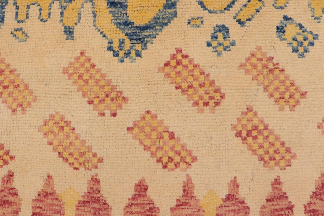 handmade Modern Balouchi Rust Blue Hand Knotted RECTANGLE 100% WOOL area rug 5x8