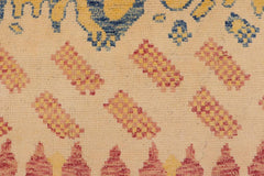 handmade Modern Balouchi Rust Blue Hand Knotted RECTANGLE 100% WOOL area rug 5x8