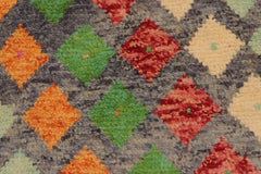 handmade Modern Balouchi Gray Red Hand Knotted RECTANGLE 100% WOOL area rug 4x6