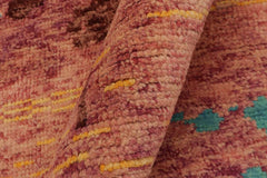 handmade Modern Balouchi Purple Blue Hand Knotted RECTANGLE 100% WOOL area rug 5x8