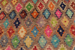 handmade Modern Balouchi Brown Beige Hand Knotted RECTANGLE 100% WOOL area rug 3x5