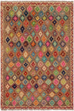 Boho Chic Balochi Brenton Brown/Beige Wool Rug - 3'3'' x 5'1''