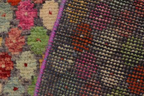 handmade Modern Balouchi Gray Red Hand Knotted RECTANGLE 100% WOOL area rug 3x5