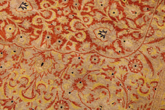 Antique Nell Rust/Gold Wool Rug - 9'2''X12'2''