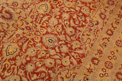 Antique Nell Rust/Gold Wool Rug - 9'2''X12'2''