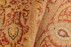 Antique Nell Rust/Gold Wool Rug - 9'2''X12'2''